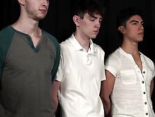 Horny Hunk Seans Xaviers Fucks His Obediant Bottom Boys in Threesome