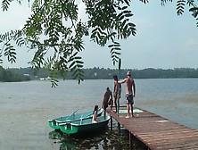 Group Sex On The Dock In Front Of Everyone