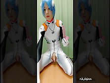 Eva Ayanami Cosplay Solo Cum