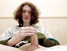 Trans-bitch Stesha masturbate her clitoris and bum right on her bed