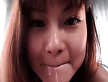 Steamy Pretty Asian Slut Gives Guy Cock