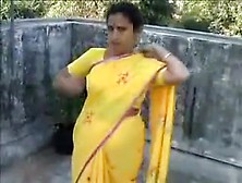 Bhabhi Caught On Roof