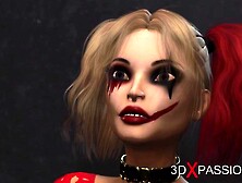 Insatiable Harley Quinn at prison guard movie