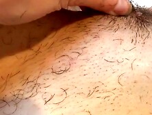 POV Angel Shaves Very Unshaved Vagina, Full Bush And Rubs Hair On Body