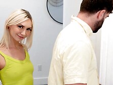 Blonde stepdaughter Chloe Temple has tight vag that needs stretching from stepdad