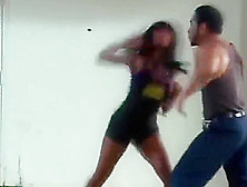 Mixed Street Fight Black Female