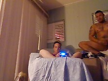 Hard And Sweet Latino Dude Masturbating And Watching Me In My Bra And Panties And Climax On My Thighs