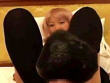 thighjob with kneesocks