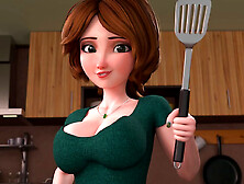 Aunt Cass Bends Over for Big Creampie