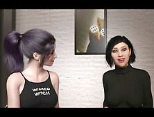 Big natural boobs in a visual novel adventure