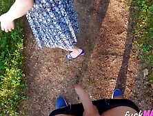 He Fucked And Creampied Me Outdoors - I Pulled My Panties Up!