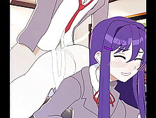 Yuri Backshots - DDLC Hentai