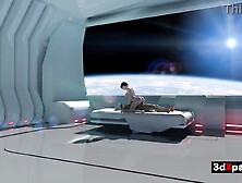 Neon Fantasies VR Hawt Cyberpunk Hotty Bounces in Cowgirl Until This babe Cums