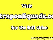 Bound Sub Gags From Strapon In Threeway