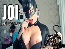 Jerk Off Challenge Cosplay Cat Woman Big Boobs - Desafio Da Punheta