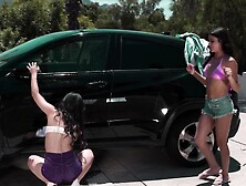 Kylie Rocket having fun while fingering Lulu Chu's wet pussy