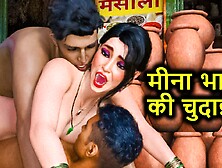 Sexy Indian Desi Bhabhi Meena Got Fucked By Her Customers