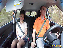 Bitchy Schoolgirl Driver - Fake Driving School