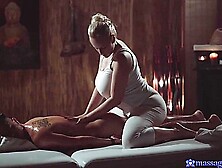 Busty Stepmommy Hot Massage Sex With Titjob