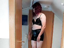 Sissy Girl Shows You Her New Shorts And New Plateau Heels