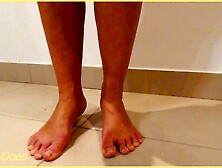 Wifey wears sexy red lingerie with her perfect tits.