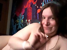 Nymeria Malfoy eats her own cum after highly hard climax