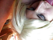 Crossdresser Cumming In Own Mouth