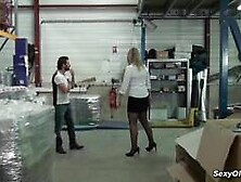 Busty French Milf Melany Paris Anal Fucked In The Warehouse She Works At