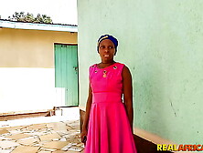 African Nigerian Dinner Bitch Gets Humongous African Dick For Lunch!