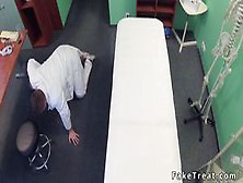 Doctor Bangs Busty Blonde Masseuse