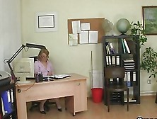 Mature Office Boss Forces Him Fuck Her Hard