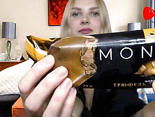 ASMR Dirty Ice Cream Testing by Symphony: Blonde,  Solo & Teen (18+) Porn