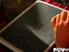 POINT OF VIEW Adventure-Sexy Blonde Emma Stiletto Mounts Her Blind Date