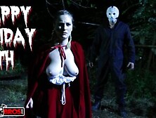 Kara Lee Runs Into Masked Maniac In The Woods,  Gets Fucked!