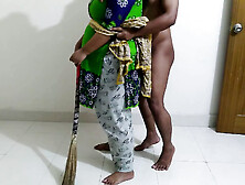 Attractive MILF Palestinian Stepmom sweeping Room with Massive Behind Swaying when stepson gets horny & Roughly rammed (jizz ins