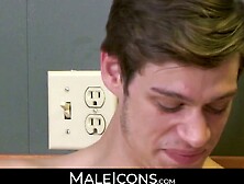 MaleIcons. com - Handsome boyfriends' morning fuck session with intense passion and an