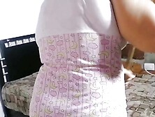 My Perverted Stepsister Masturbates For Her Boyfriend On Video Call While I Tidy Up The House