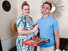 Beautiful BBW blonde Becky Swings nailed by younger boyfriend