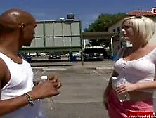 Busty Blonde Girl Picked Up To Get Her First Bbc