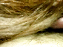 She licks the back muscle until the glans gets wet