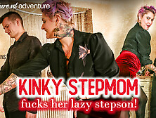 Kinky Stepmon Fucks Her Lazy Stepson