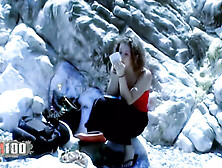 Anna: Horny Little Anna Doing a Hot Striptease by the Sea