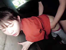 Steamy T Back Stroll with a First Time Outdoor Peach That Drives Nonstop Release Part 3