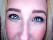 Blonde teen sucking dong