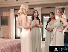 Sexually excited Bridesmaids Group-sex Hawt Bride