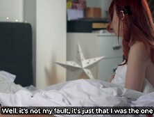 My Stepdaughter Sneaks Into My Couch On Fresh Year's - Will I Educate Her How to Ride My Wang?