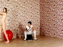 A lesson of obedience for sexy blonde teen (18+)