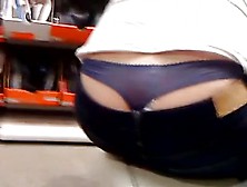 Panty Thong At Shoe Store