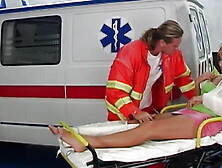 A Stunning German Teen Gets Banged Hard In The Ambulance