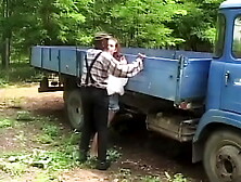The dark farmer and the farmer's daughter: poked in the Italian countryside